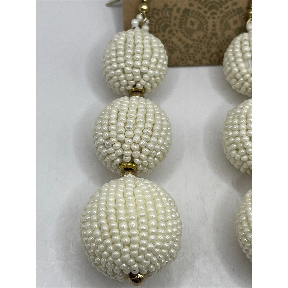 Treasure Beaded‎ Dangle Earrings 3.5